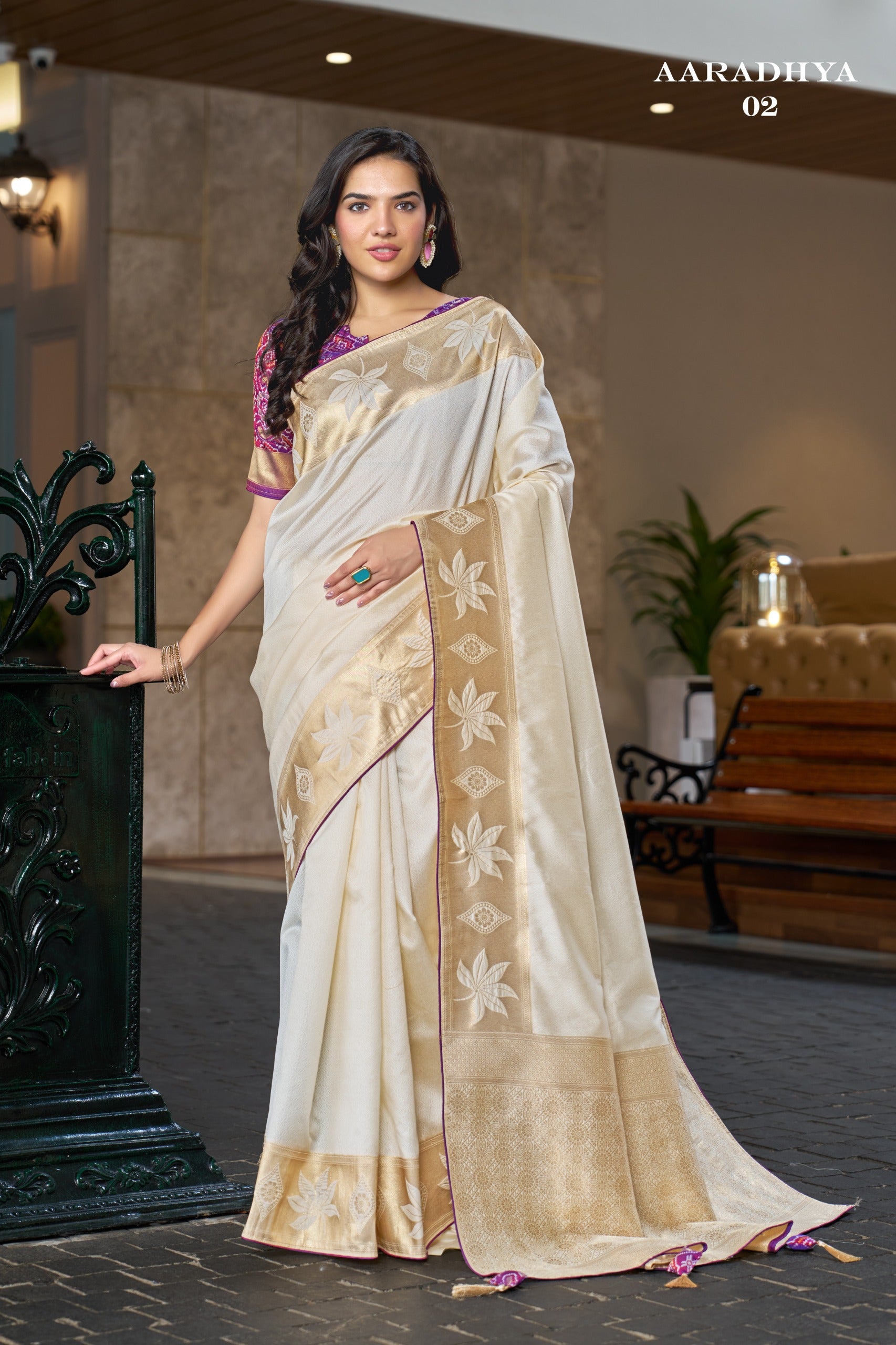 Aaradhya - 02 Silk Saree (3 PCS Set) M.R.Saree Emporium