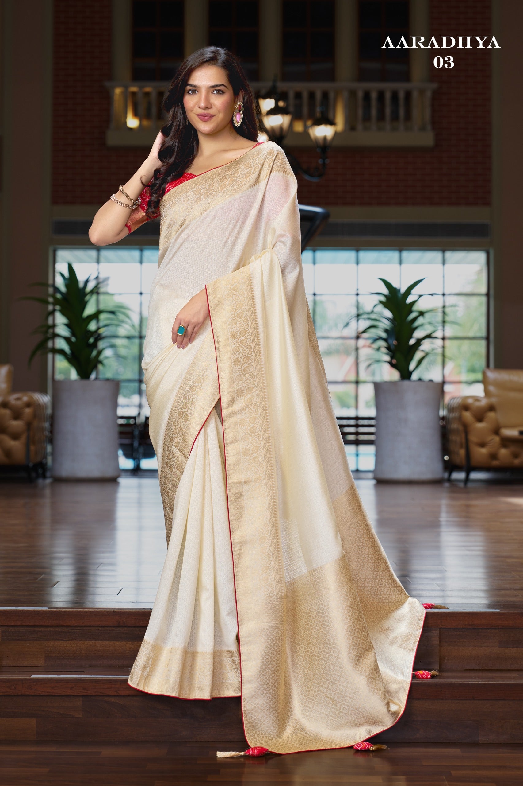 Aaradhya - 02 Silk Saree (3 PCS Set) M.R.Saree Emporium