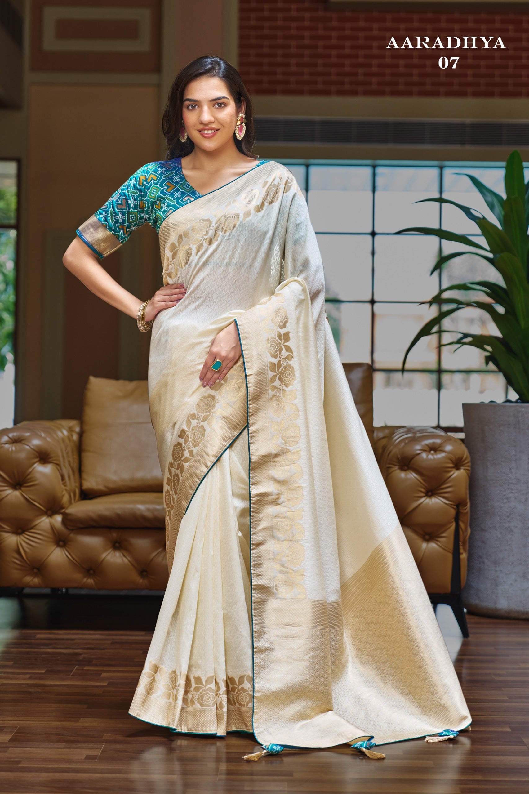 Aaradhya - 02 Silk Saree (3 PCS Set) M.R.Saree Emporium
