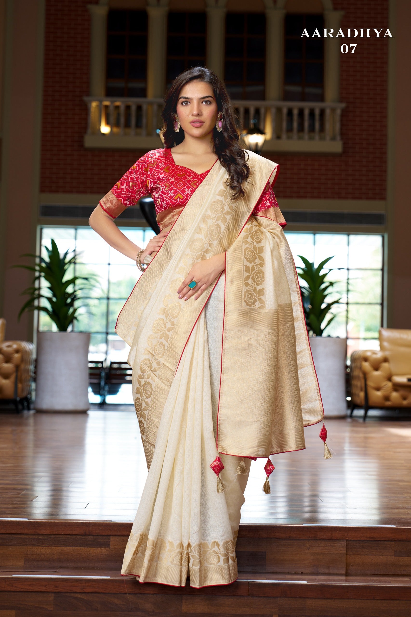 Aaradhya - 02 Silk Saree (3 PCS Set) M.R.Saree Emporium