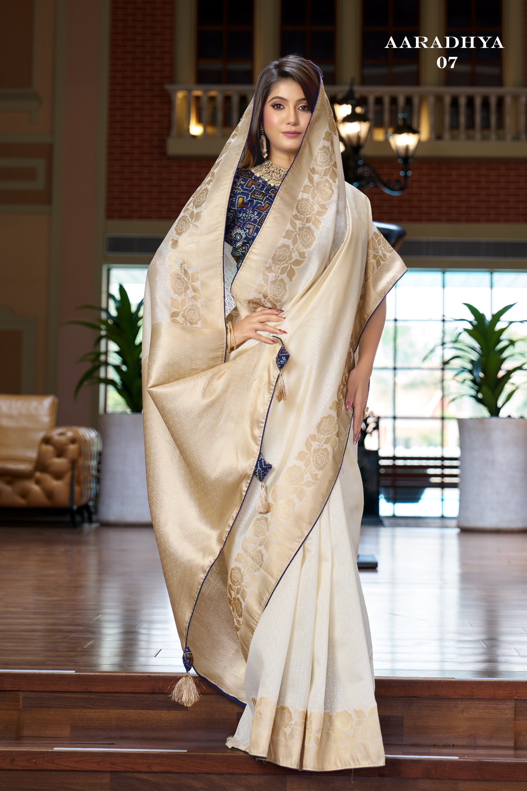Aaradhya - 02 Silk Saree (3 PCS Set) M.R.Saree Emporium