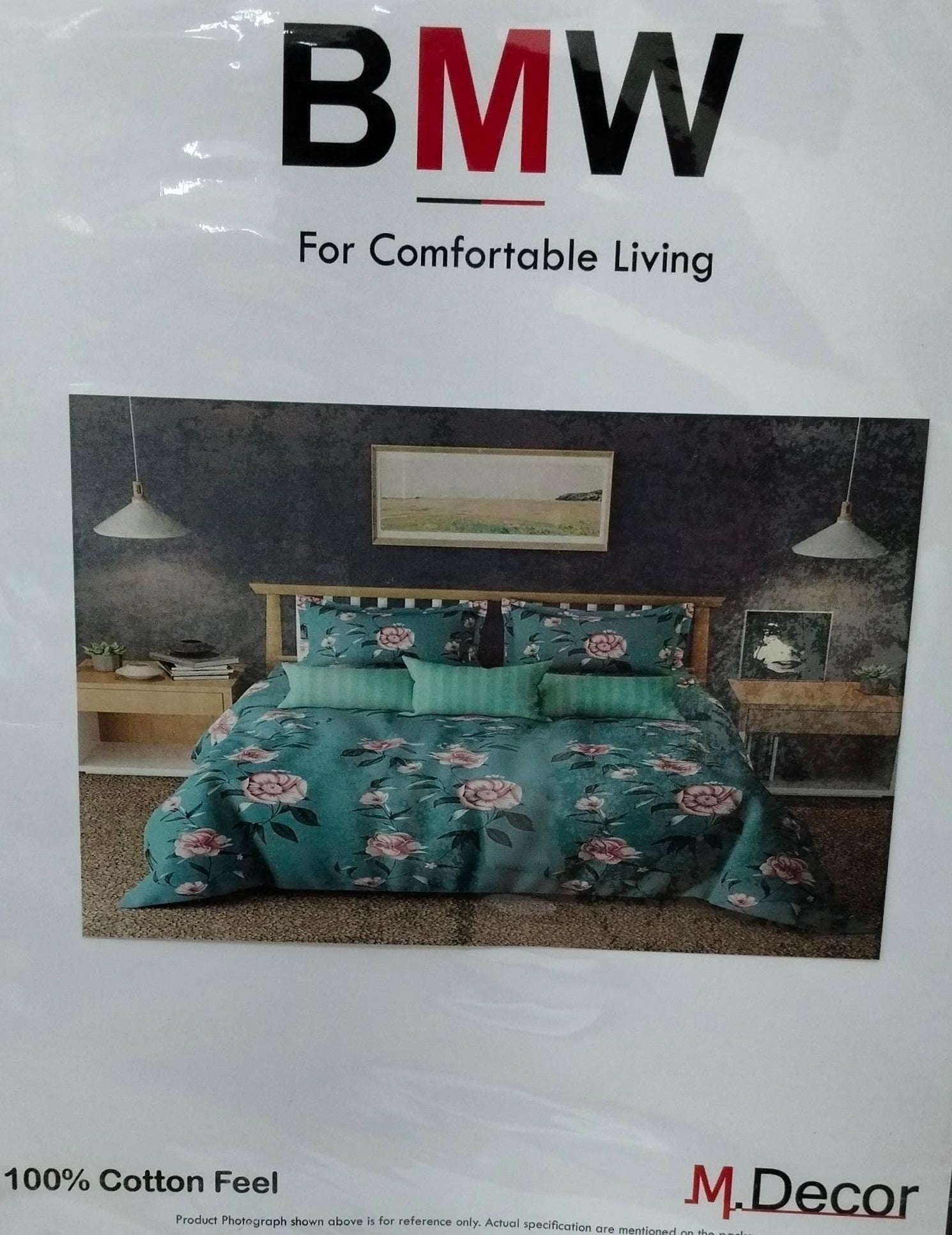 M.R. Saree Emporium BMW Design Double Bed Bedsheet – Premium Cotton Fabric