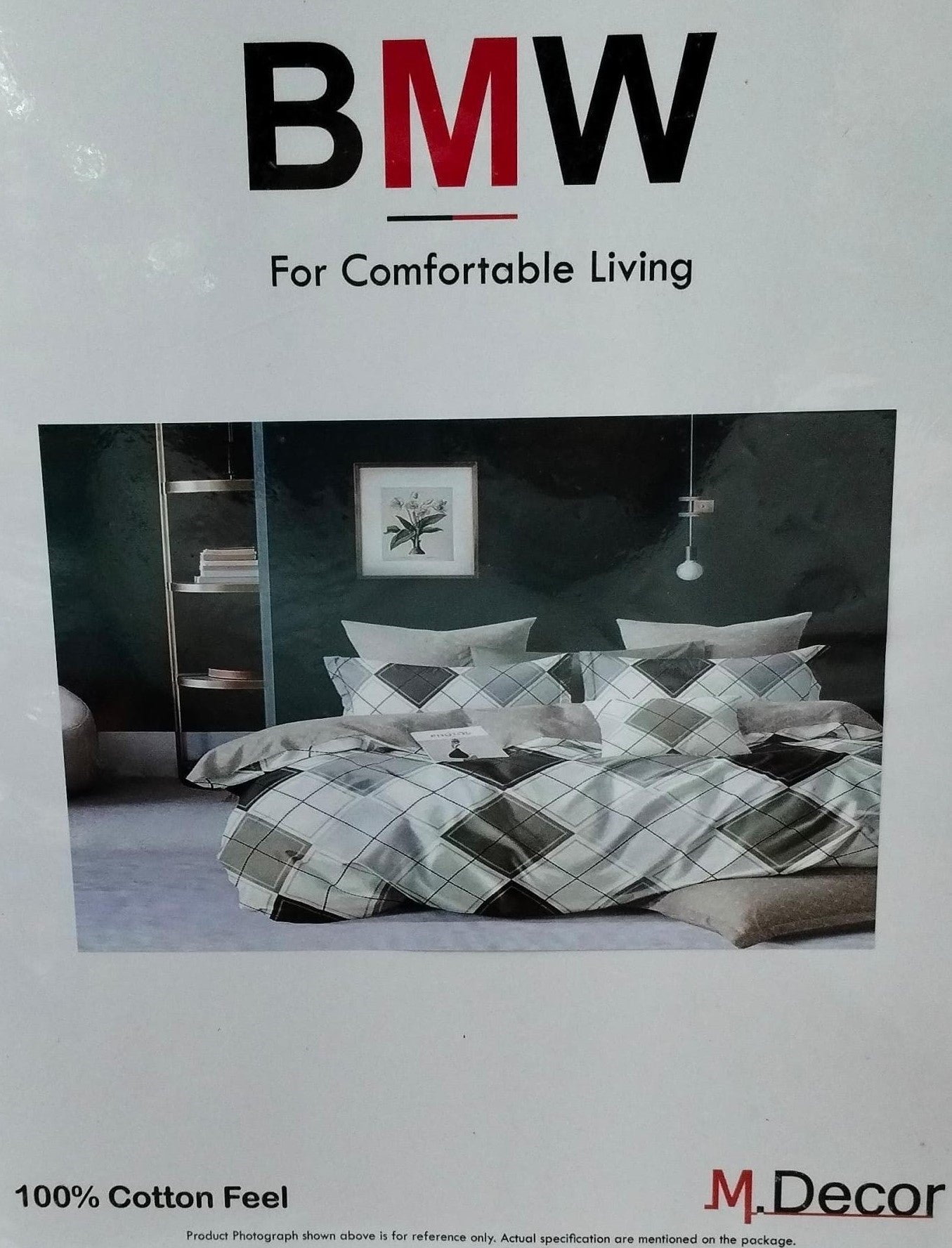 M.R. Saree Emporium BMW Design Double Bed Bedsheet – Premium Cotton Fabric