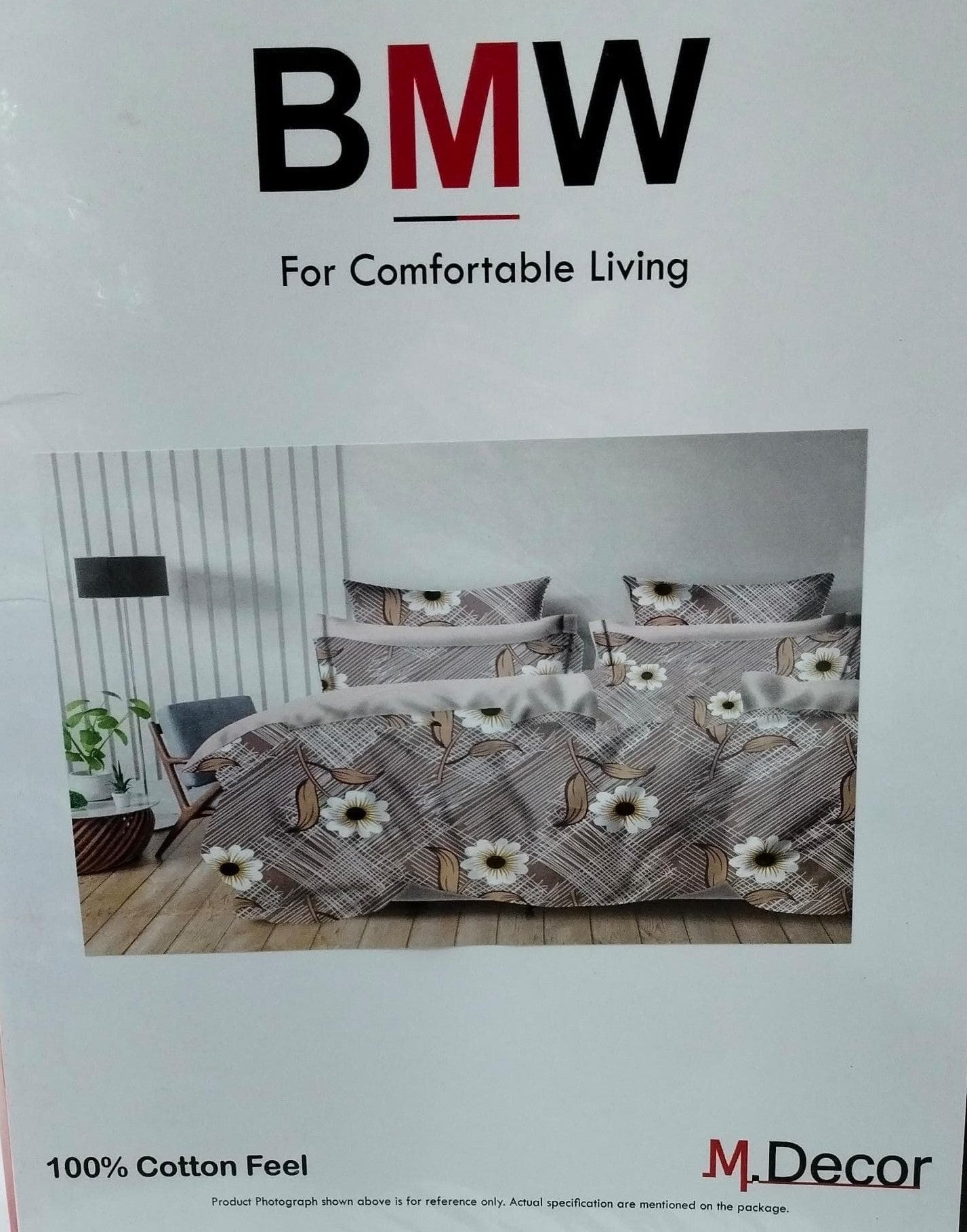 M.R. Saree Emporium BMW Design Double Bed Bedsheet – Premium Cotton Fabric