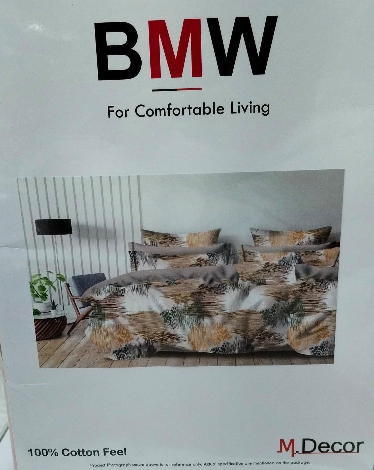 M.R. Saree Emporium BMW Design Double Bed Bedsheet – Premium Cotton Fabric