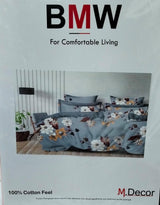 M.R. Saree Emporium BMW Design Double Bed Bedsheet – Premium Cotton Fabric