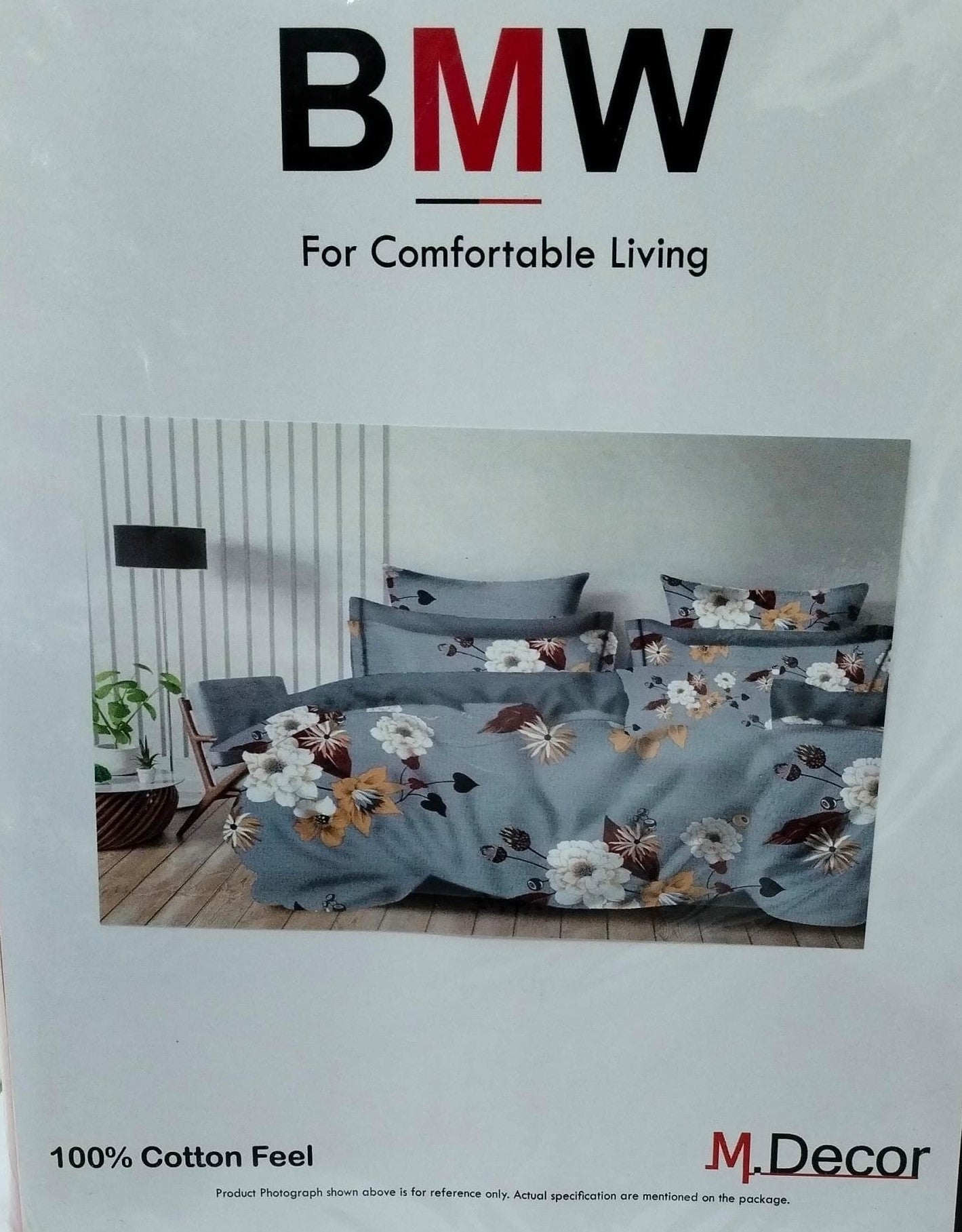 M.R. Saree Emporium BMW Design Double Bed Bedsheet – Premium Cotton Fabric