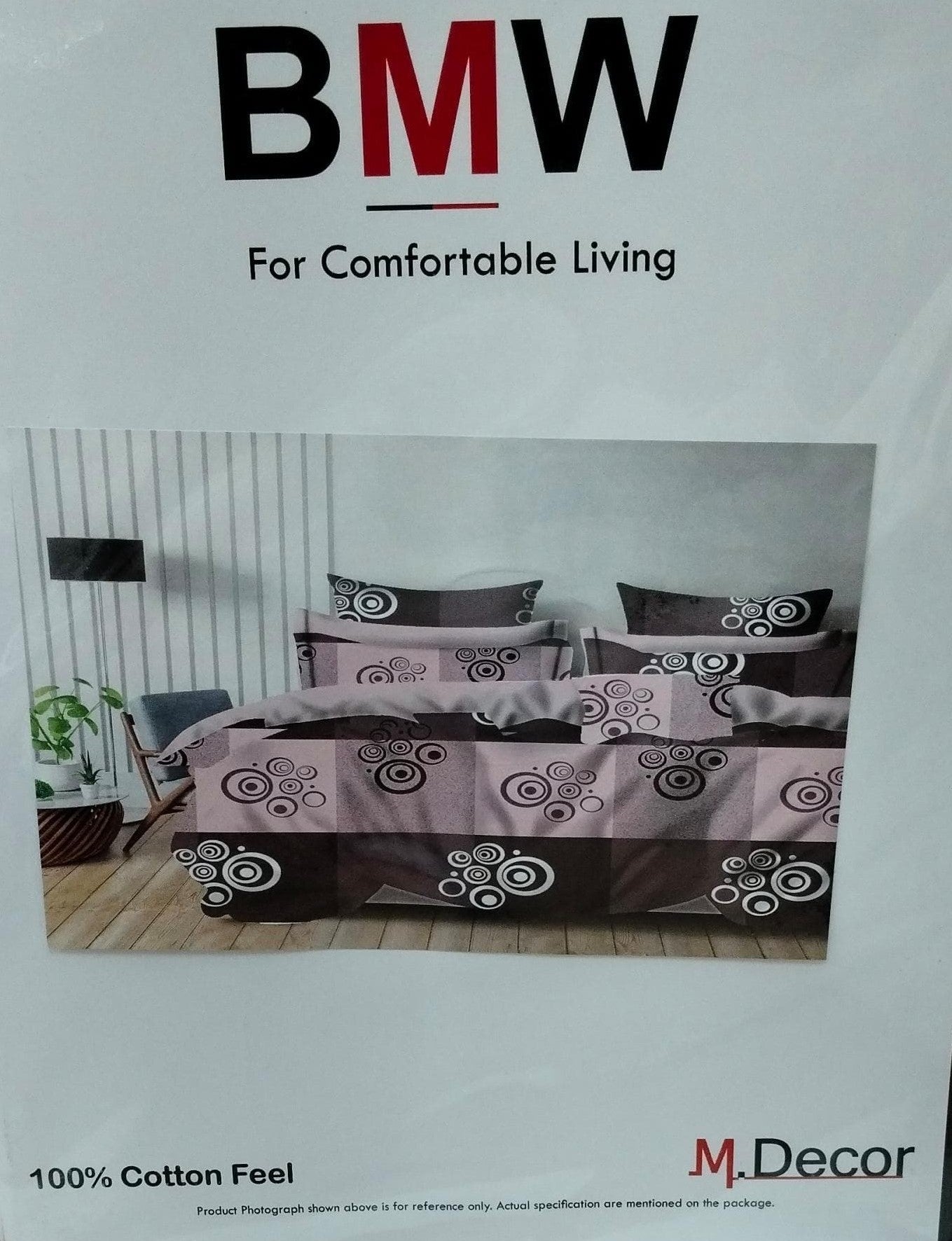 M.R. Saree Emporium BMW Design Double Bed Bedsheet – Premium Cotton Fabric