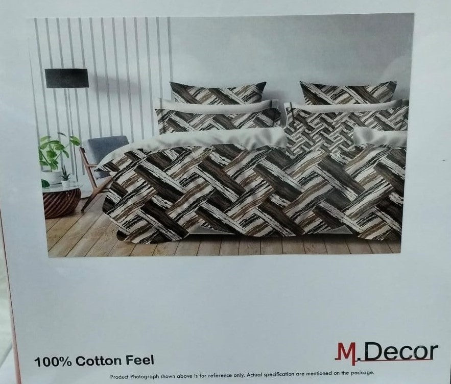 M.R. Saree Emporium BMW Design Double Bed Bedsheet – Premium Cotton Fabric