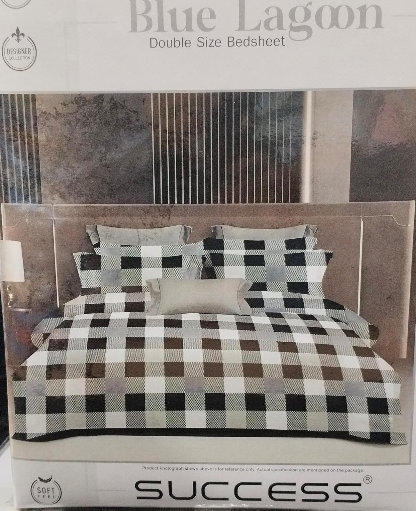 M.R. Saree Emporium Blue Lagoon Double Bed Bedsheet – Soft Cotton