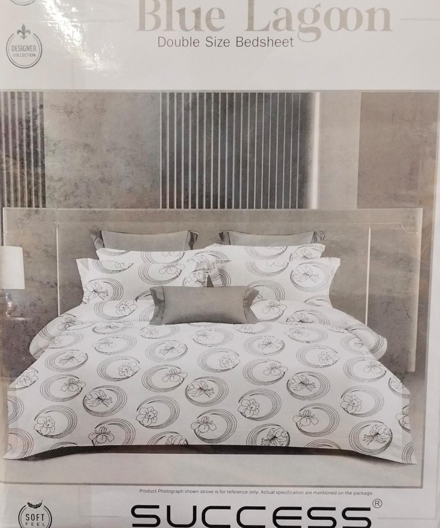 M.R. Saree Emporium Blue Lagoon Double Bed Bedsheet – Soft Cotton