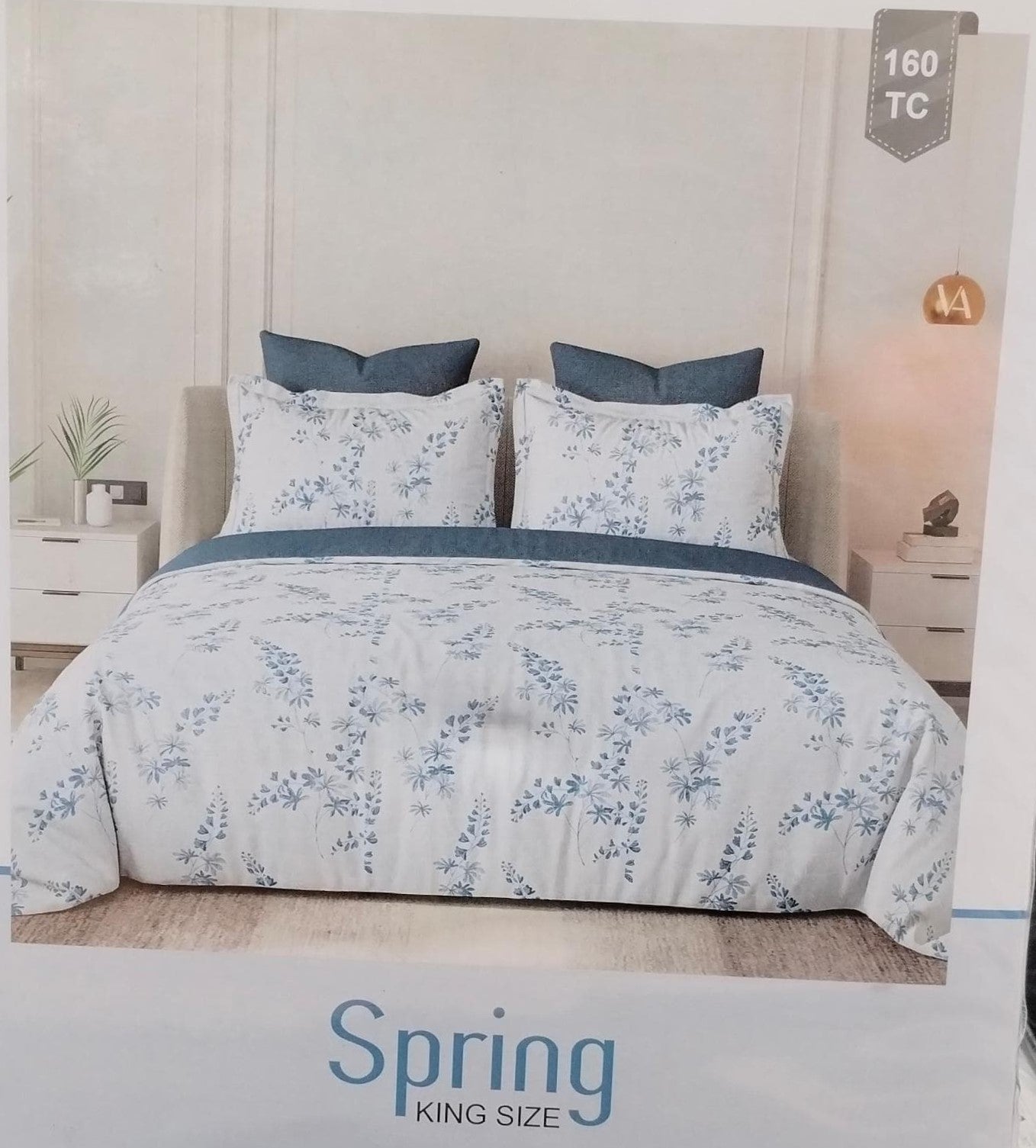 M.R. Saree Emporium Spring King Size Bedsheet – Soft Cotton