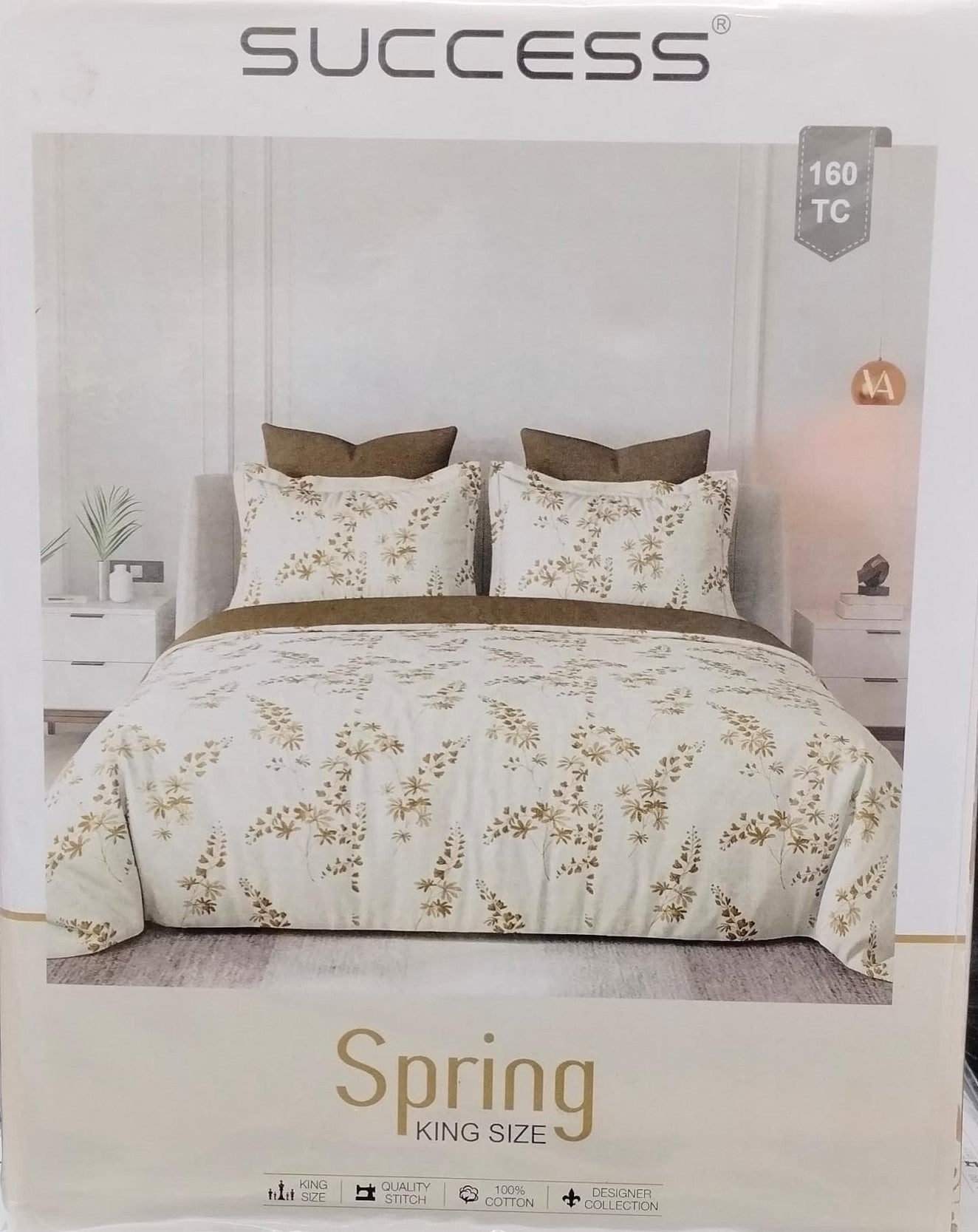 M.R. Saree Emporium Spring King Size Bedsheet – Soft Cotton