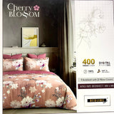 Cherry Blossom 100% Cotton King Size Bedsheet with 2 Pillow Covers – M.R. Saree Emporium