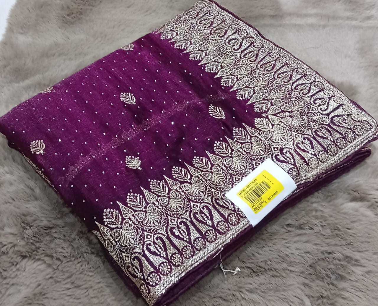 Designer Fancy Chiffon Saree – 6 Pcs Set | M.R. Saree Emporium