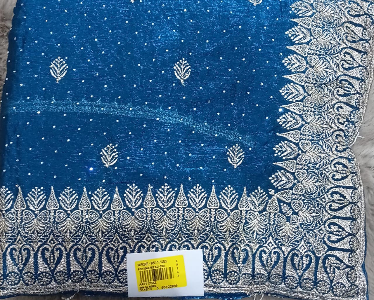 Designer Fancy Chiffon Saree – 6 Pcs Set | M.R. Saree Emporium