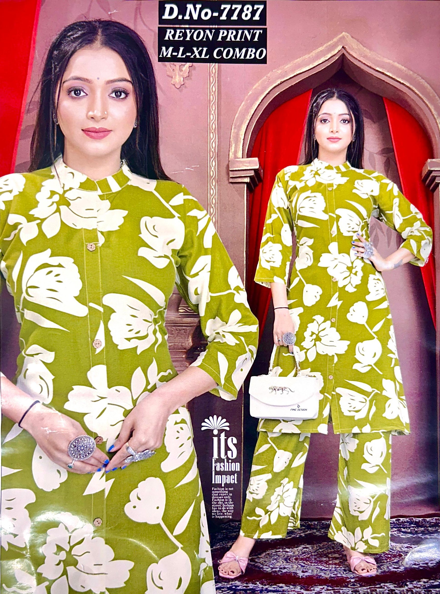 Reyon Combo Co-ord Set M.R.Saree Emporium