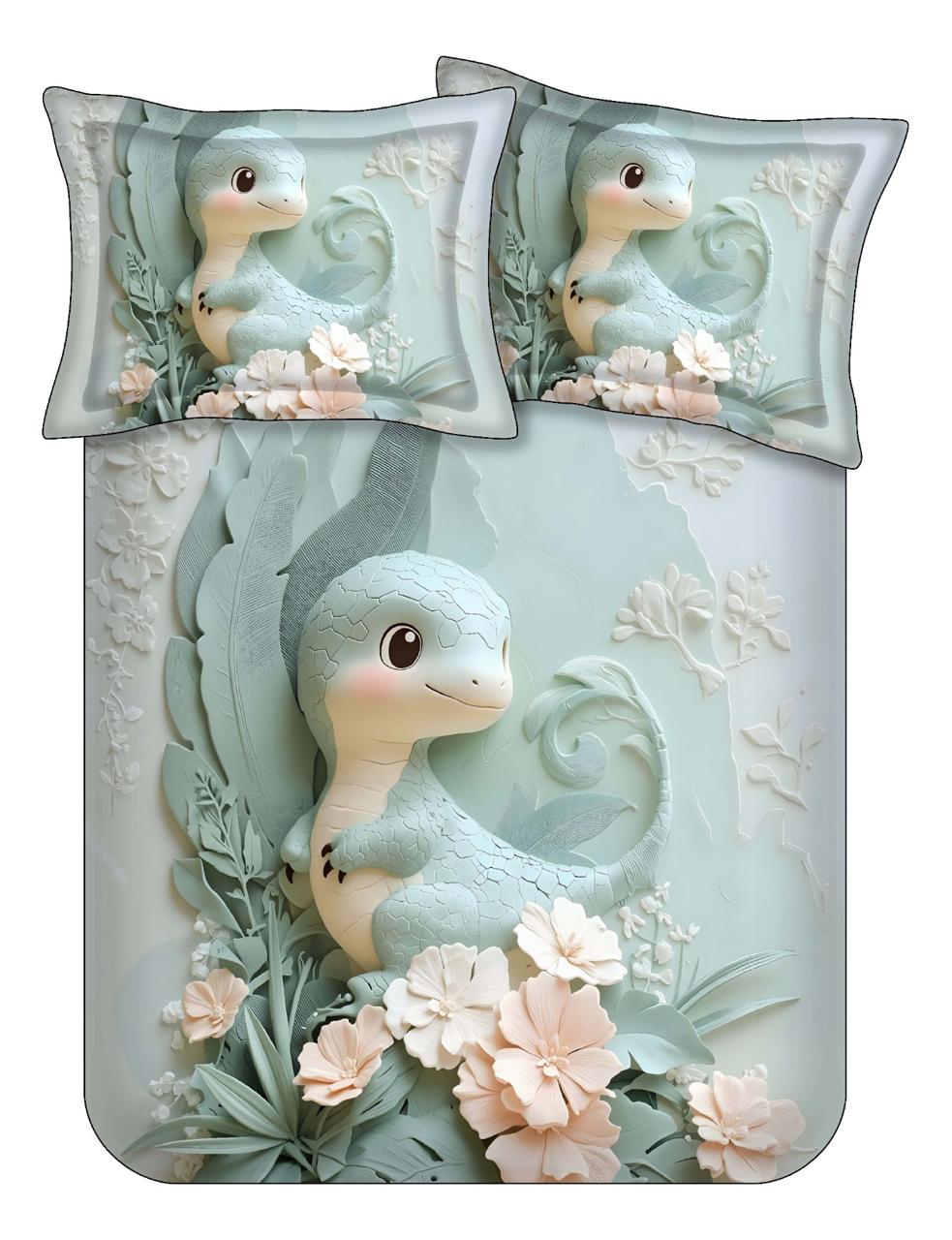 7D Cute Double Bedsheet Set – 21 Animal & Floral Prints M.R. Saree Emporium