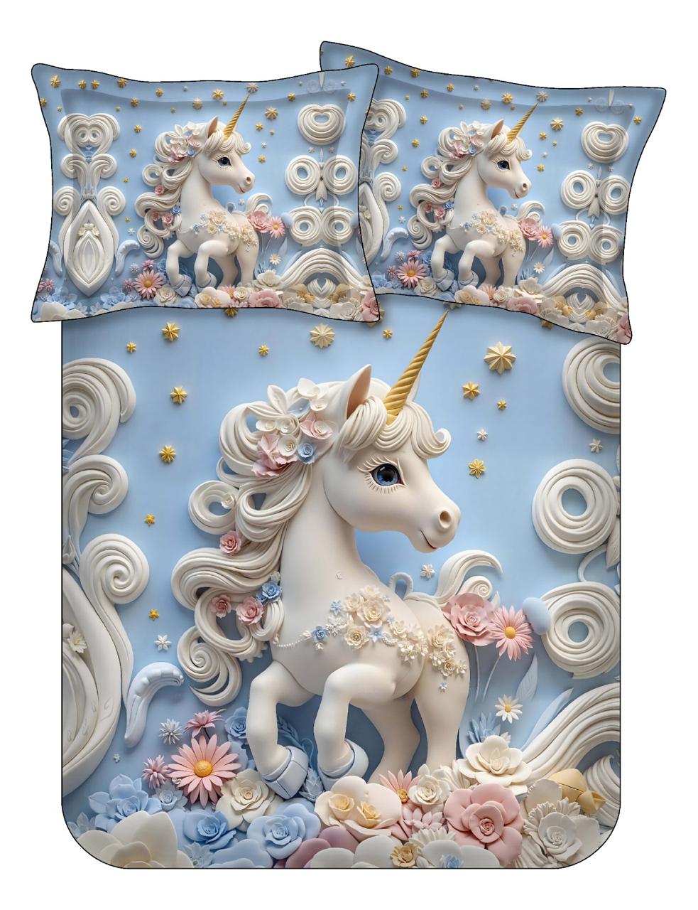 7D Cute Double Bedsheet Set – 21 Animal & Floral Prints M.R. Saree Emporium