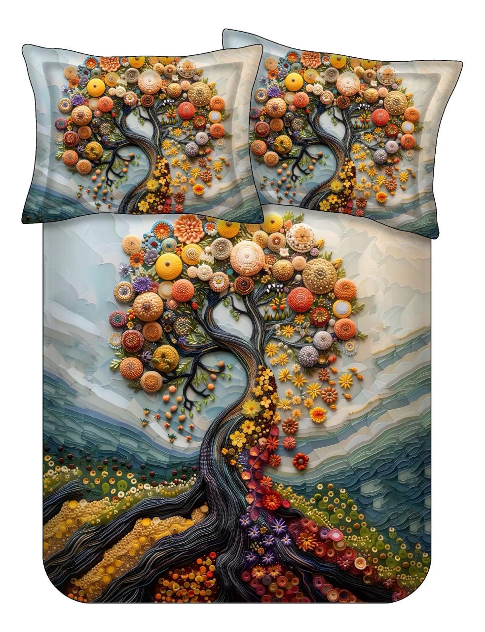 7D Cute Double Bedsheet Set – 21 Animal & Floral Prints M.R. Saree Emporium