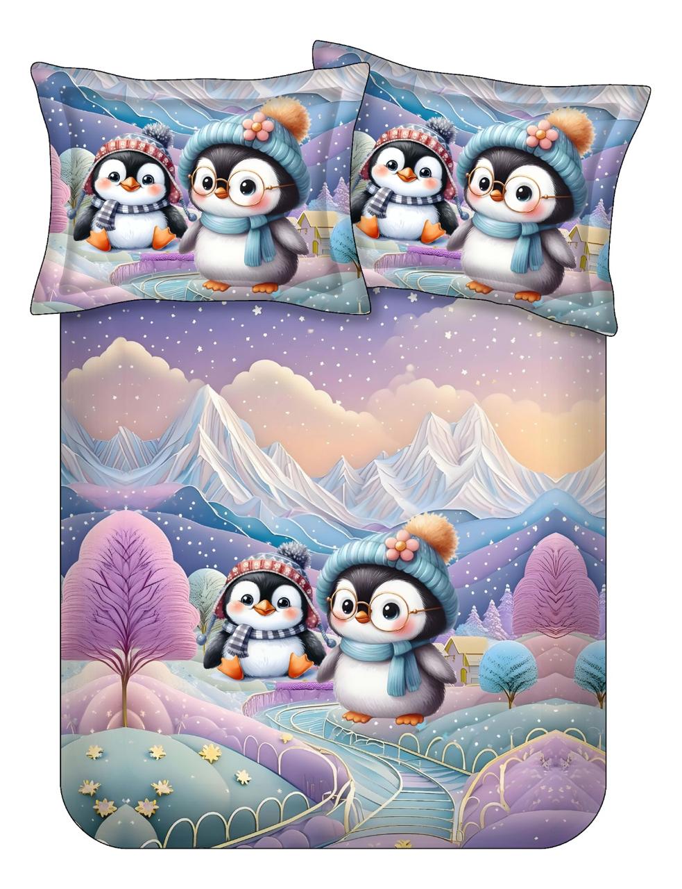 7D Cute Double Bedsheet Set – 21 Animal & Floral Prints M.R. Saree Emporium