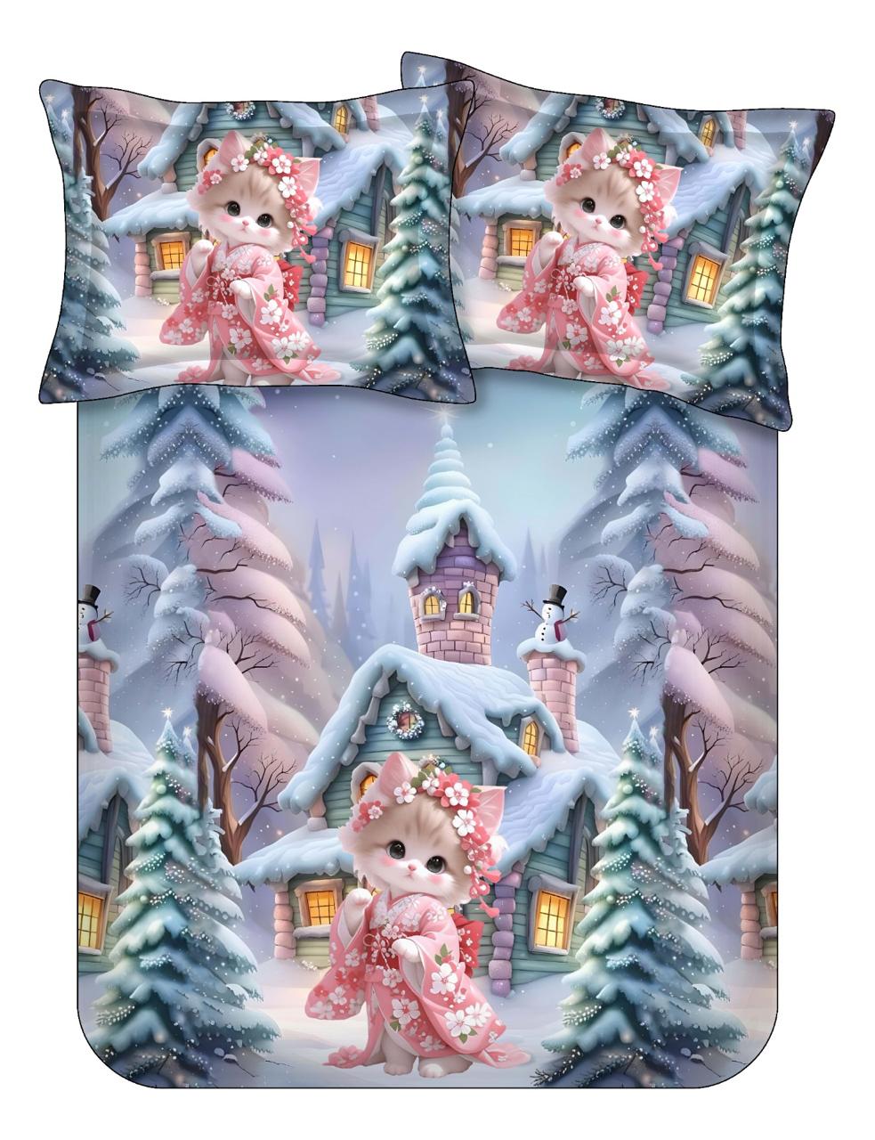 7D Cute Double Bedsheet Set – 21 Animal & Floral Prints M.R. Saree Emporium