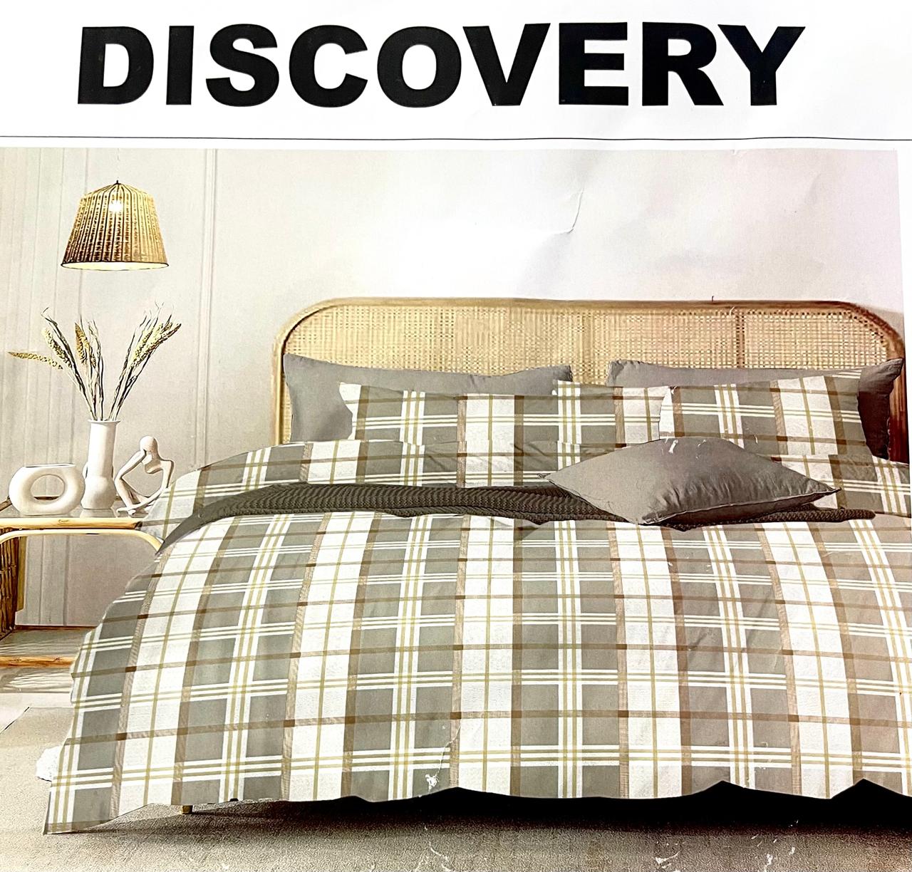 Discovery Cotton Double Bed Bedsheet with 2 Pillow Covers – Soft & Stylish | M.R. Saree Emporium