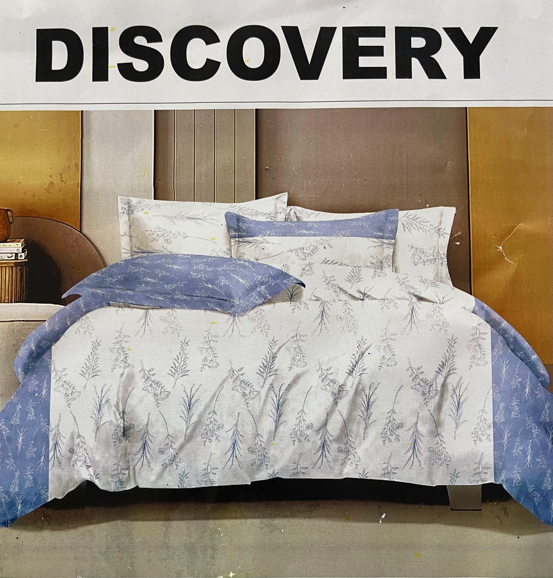 Discovery Cotton Double Bed Bedsheet with 2 Pillow Covers – Soft & Stylish | M.R. Saree Emporium