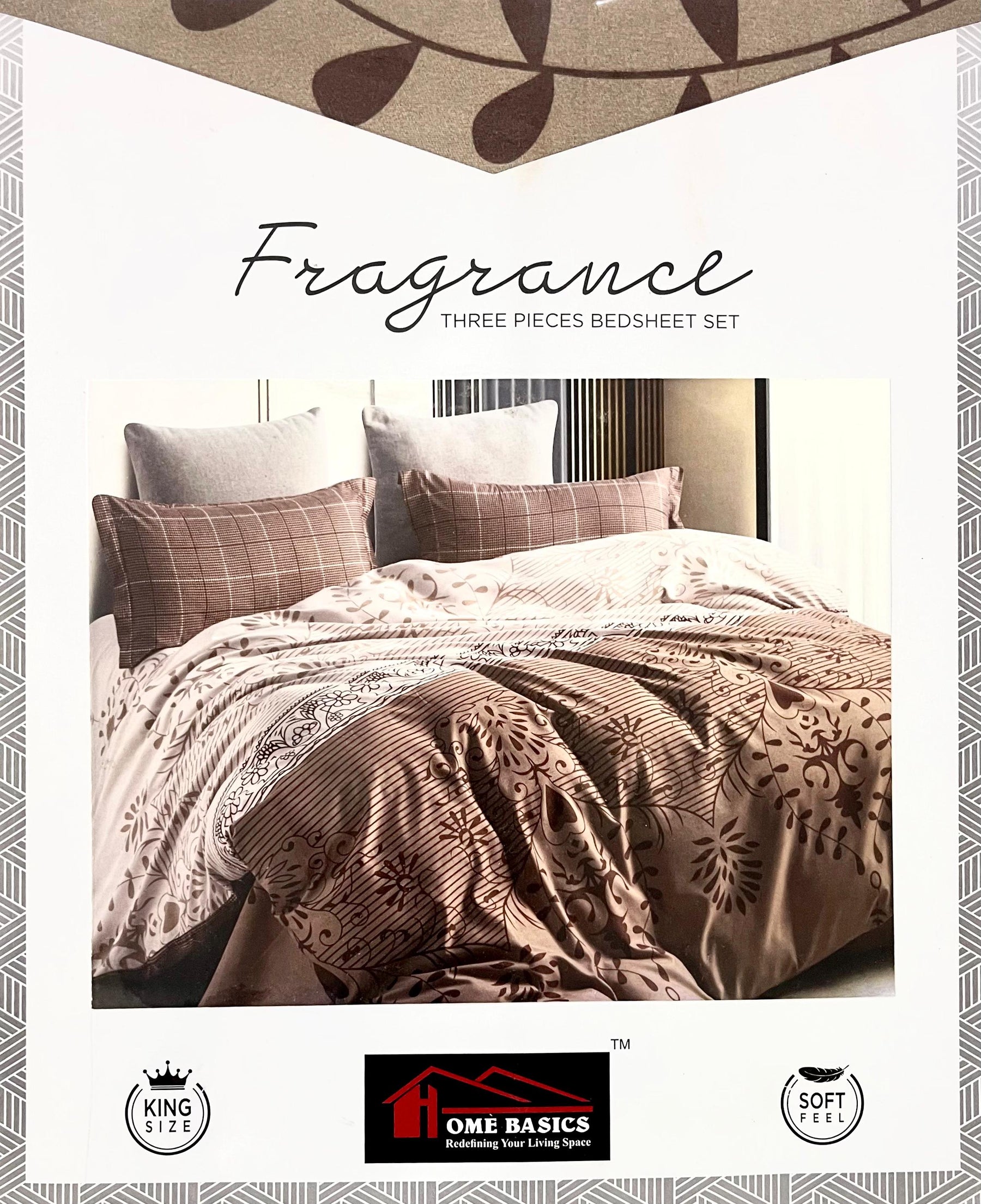 Fragrance King Glaze Cotton King Size Bedsheet with 2 Pillow Covers – M.R. Saree Emporium