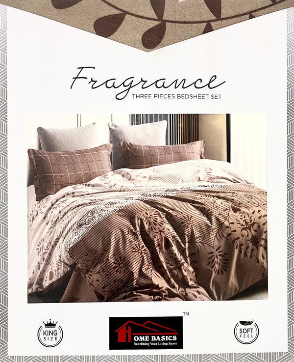 Fragrance King Glaze Cotton King Size Bedsheet with 2 Pillow Covers – M.R. Saree Emporium