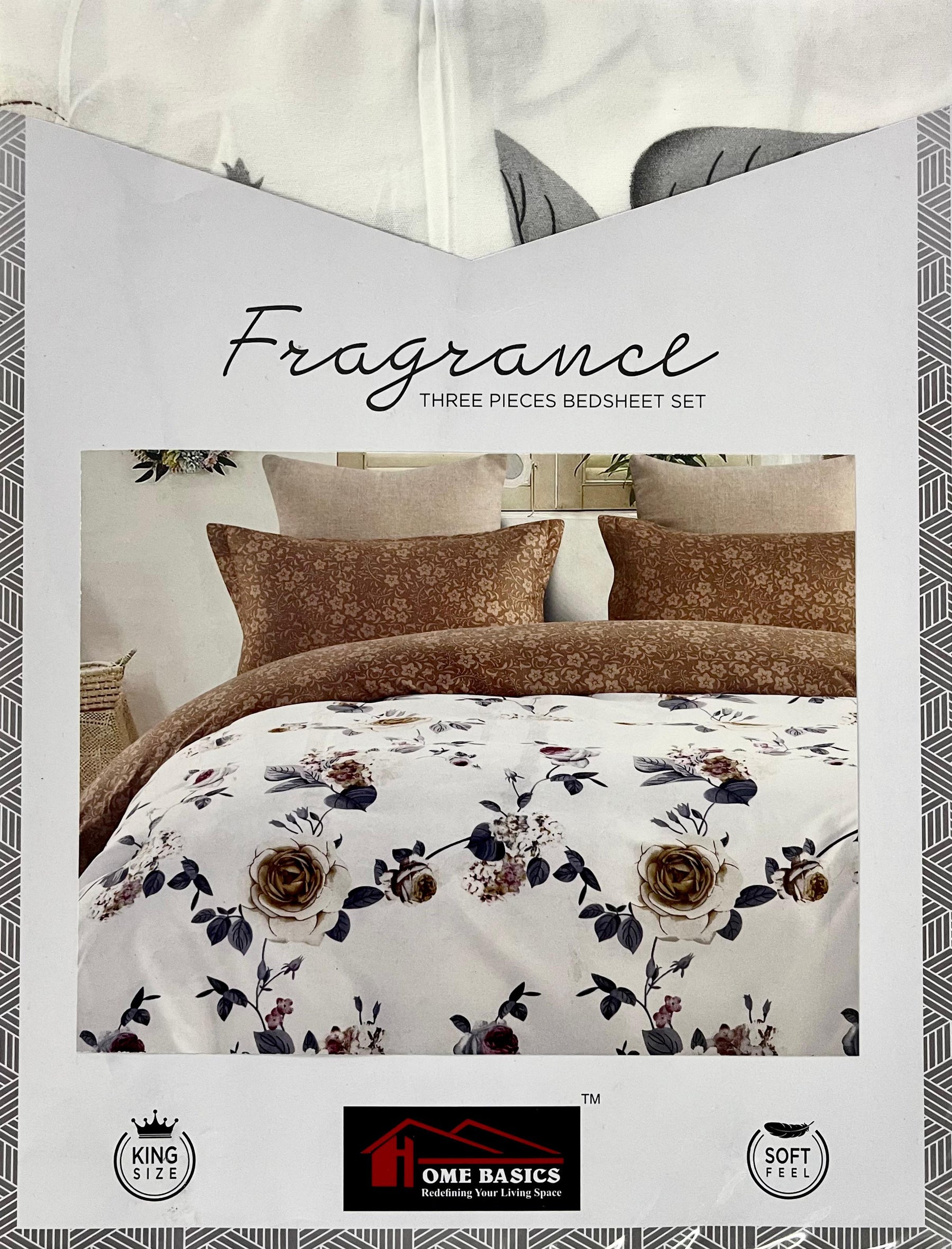 Fragrance King Glaze Cotton King Size Bedsheet with 2 Pillow Covers – M.R. Saree Emporium