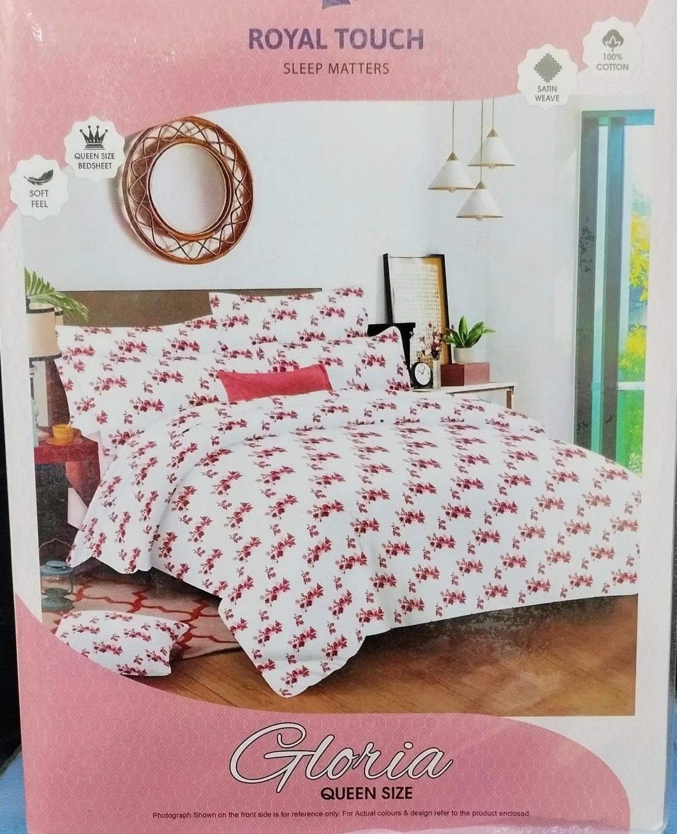 M.R. Saree Emporium Gloria Queen Size Bedsheet – Soft Cotton