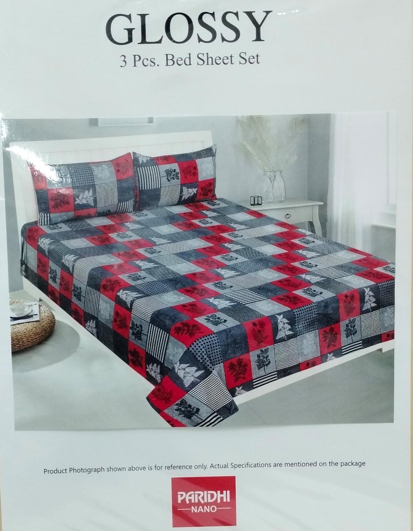 M.R. Saree Emporium Glossy Double Bed Bedsheet – Soft Cotton