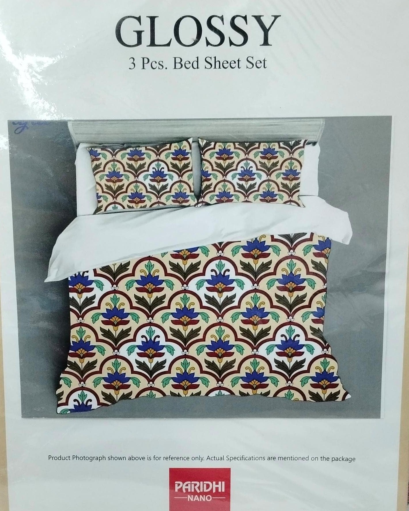 M.R. Saree Emporium Glossy Double Bed Bedsheet – Soft Cotton