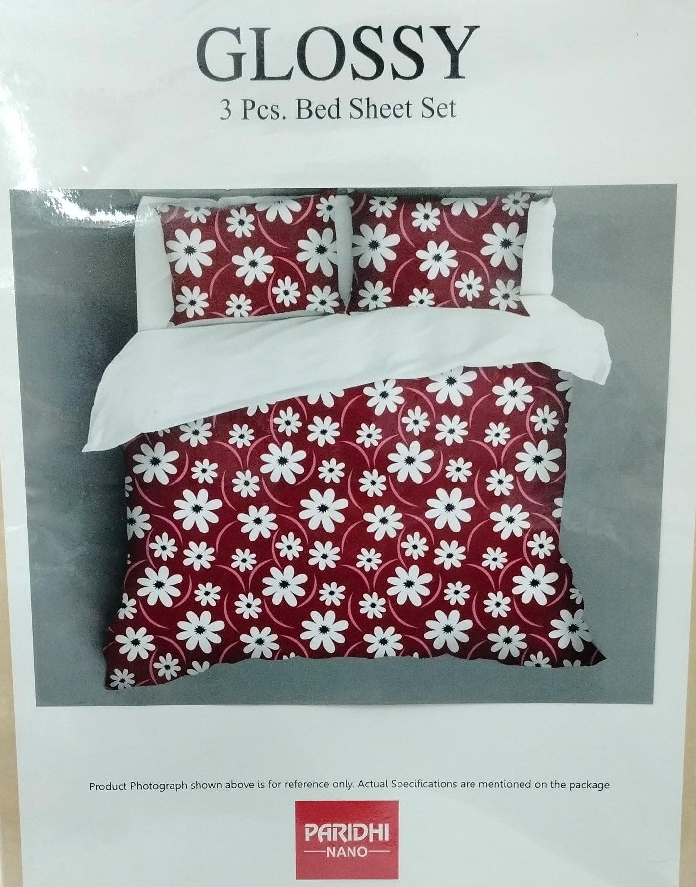 M.R. Saree Emporium Glossy Double Bed Bedsheet – Soft Cotton