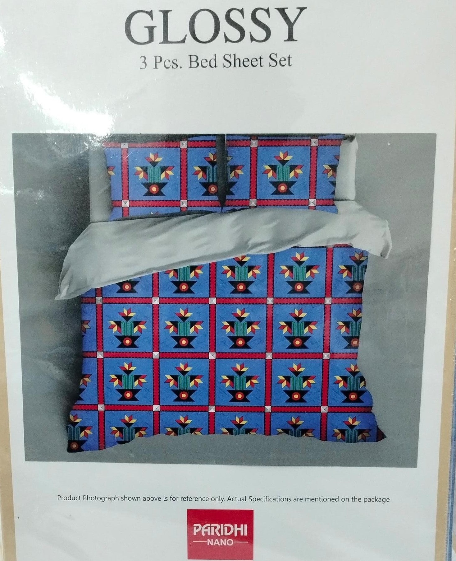 M.R. Saree Emporium Glossy Double Bed Bedsheet – Soft Cotton