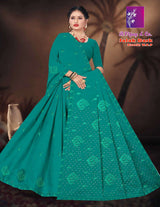 B. Vijay Jalak Dark Soraski Work Cotton Saree Set of 8 M.R. Saree Emporium
