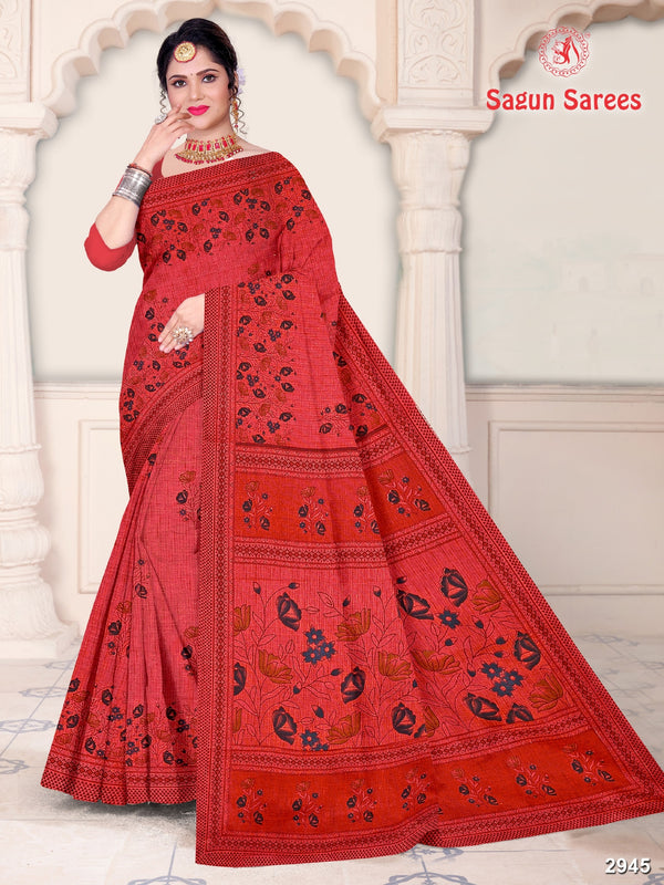 Shagun Sarees Krishna Cotton Printed Saree – Traditional Wear M.R. Saree Emporium