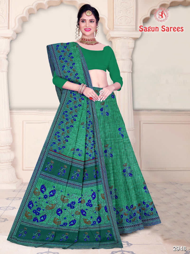 Shagun Sarees Krishna Cotton Printed Saree – Traditional Wear M.R. Saree Emporium