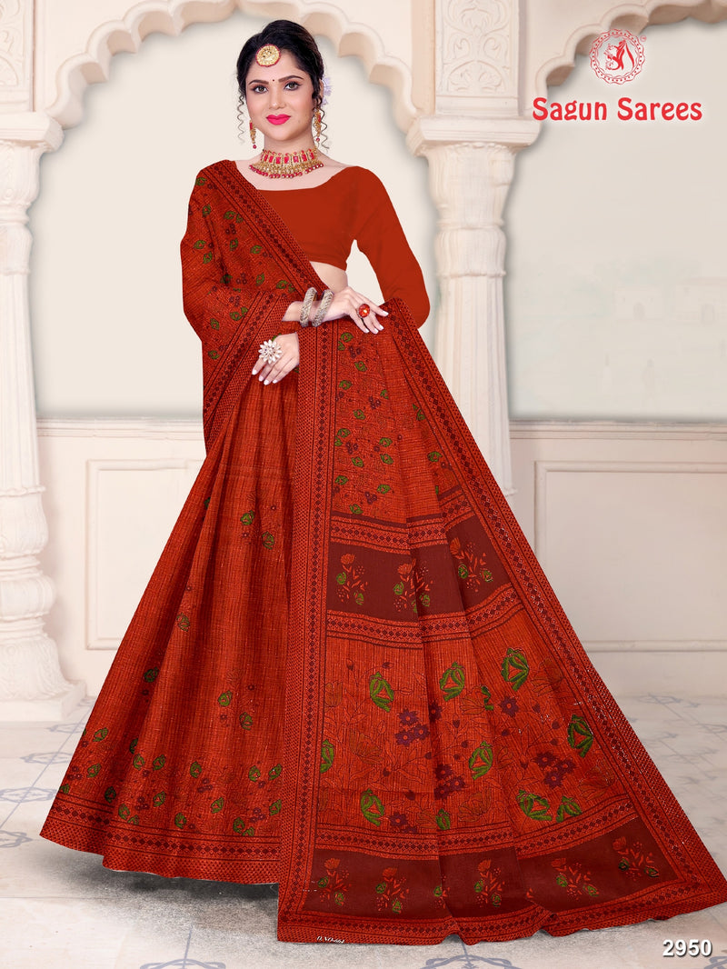 Shagun Sarees Krishna Cotton Printed Saree – Traditional Wear M.R. Saree Emporium