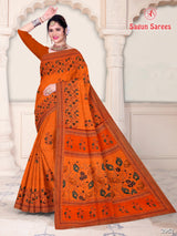 Shagun Sarees Krishna Cotton Printed Saree – Traditional Wear M.R. Saree Emporium