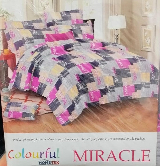 M.R. Saree Emporium Miracle Design Double Bed Bedsheet – Soft Cotton