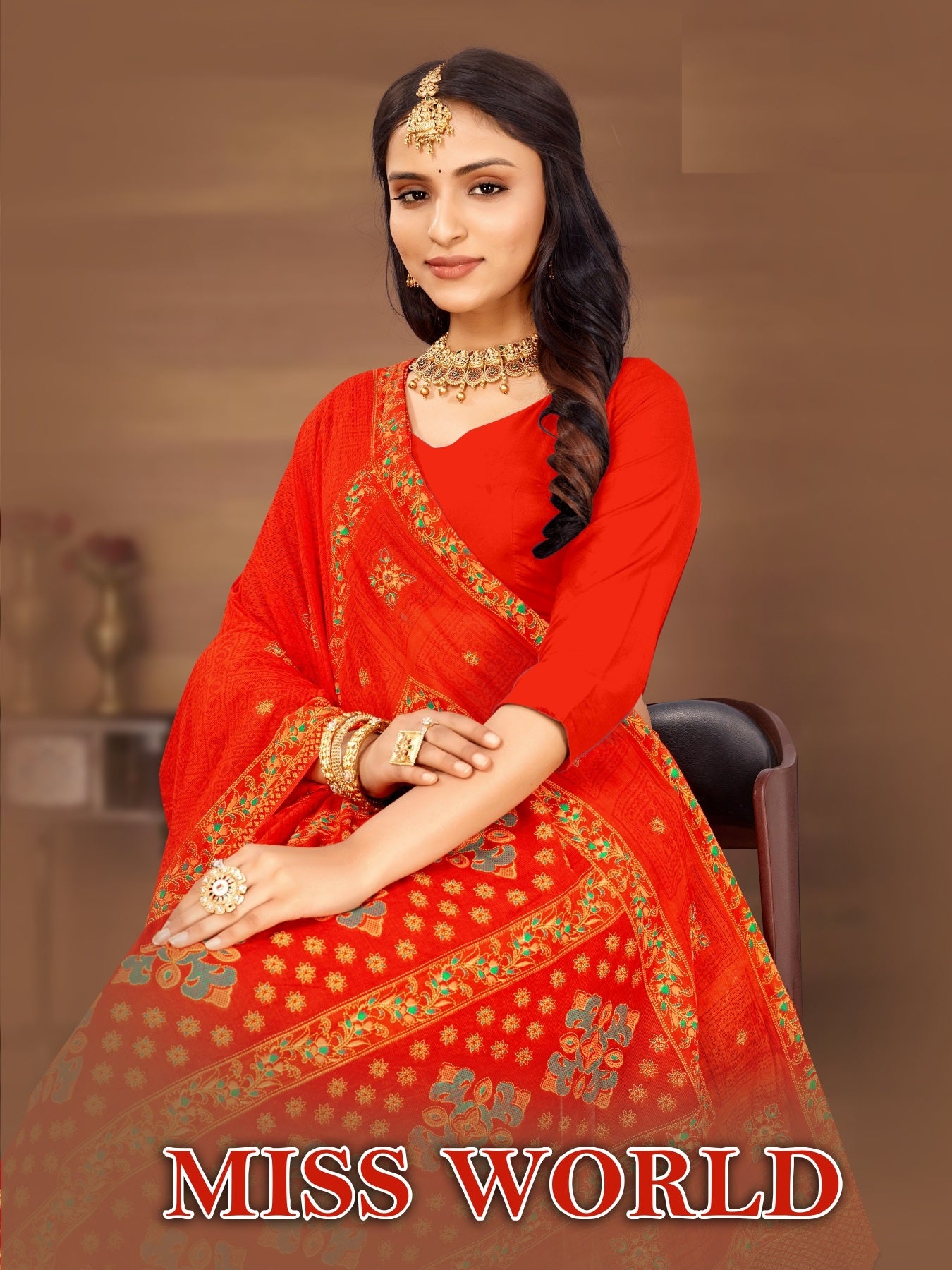 Miss World Pure Cotton Print Saree Set of 8 – M.R. Saree Emporium