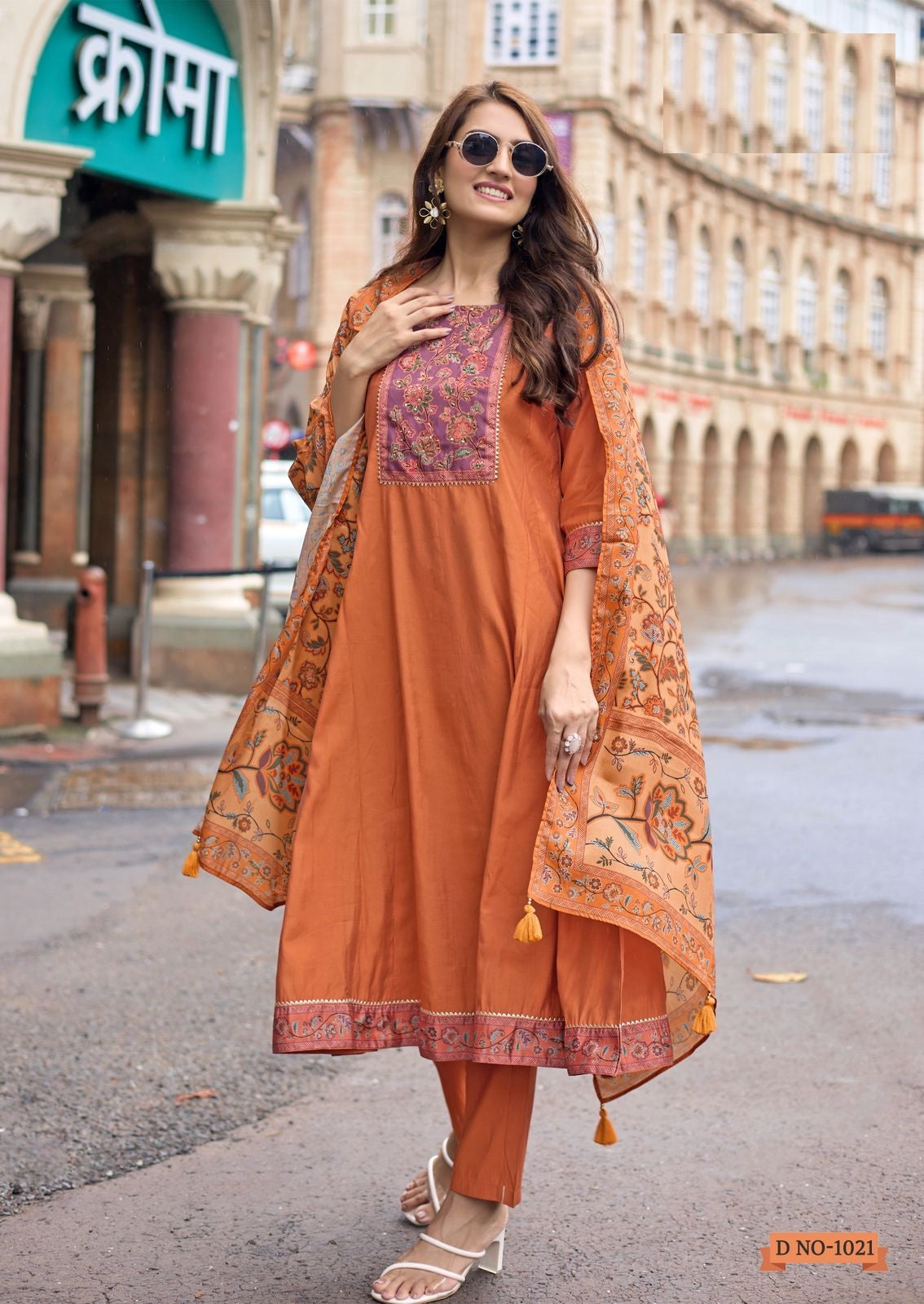 MUSKAAN VOL 2 – Modal Silk Handwork Dress & Suit Set with Chinnon Dupatta | 6 Designs – M.R. Saree Emporium