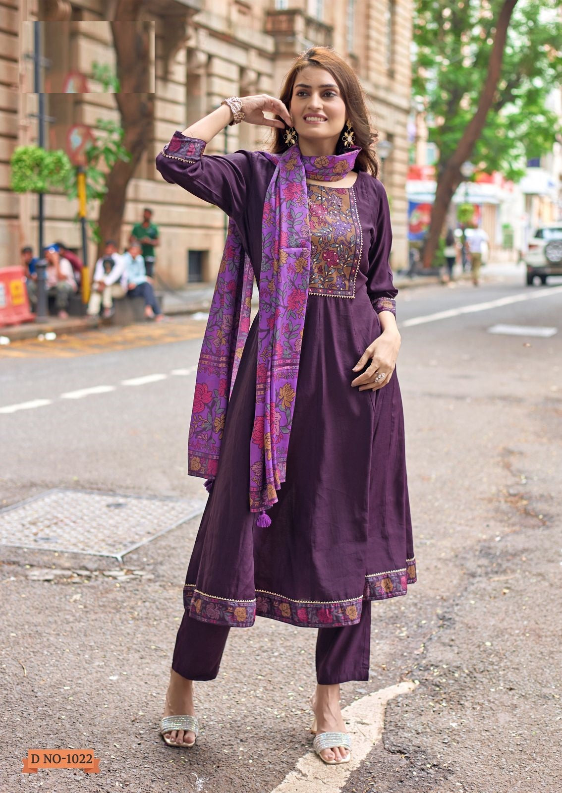 MUSKAAN VOL 2 – Modal Silk Handwork Dress & Suit Set with Chinnon Dupatta | 6 Designs – M.R. Saree Emporium