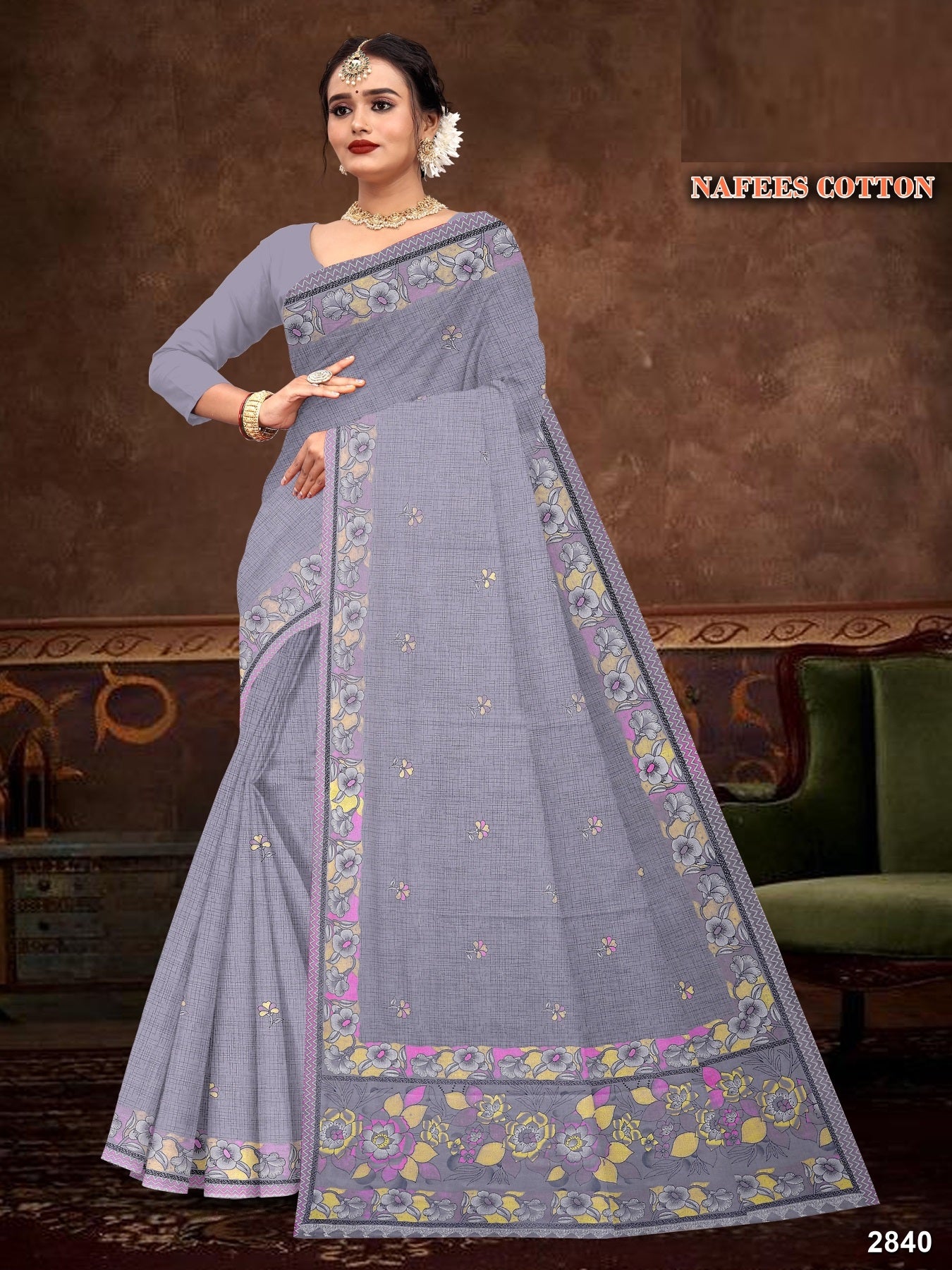 Nafees Pure Cotton Print Saree Set of 8 – M.R. Saree Emporium