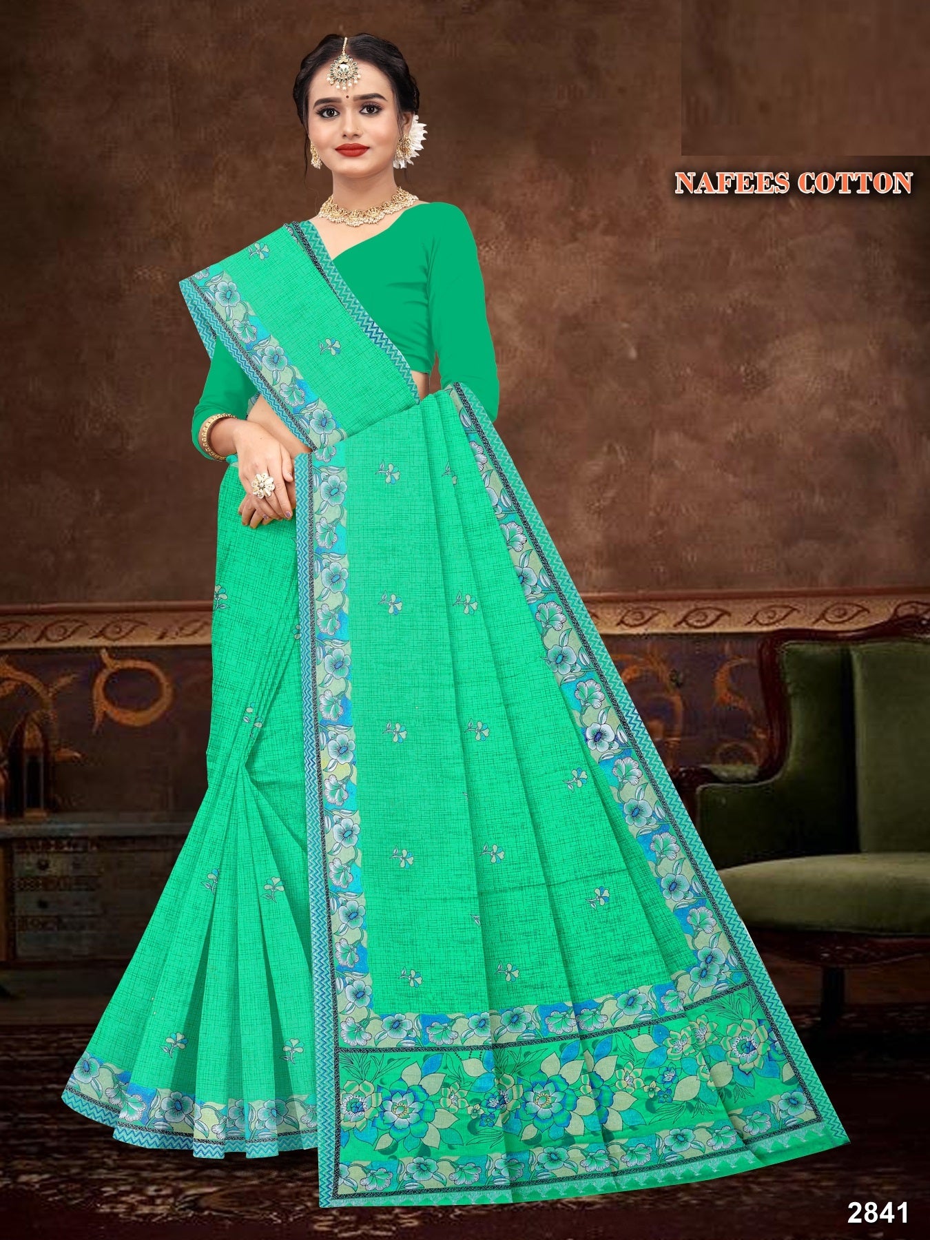 Nafees Pure Cotton Print Saree Set of 8 – M.R. Saree Emporium