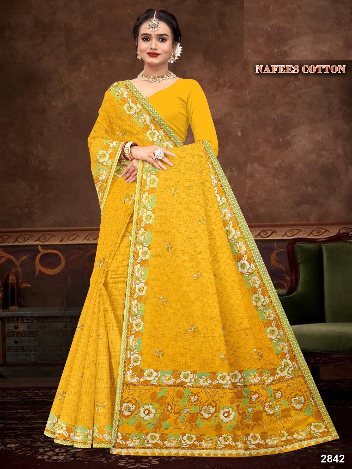 Nafees Pure Cotton Print Saree Set of 8 – M.R. Saree Emporium