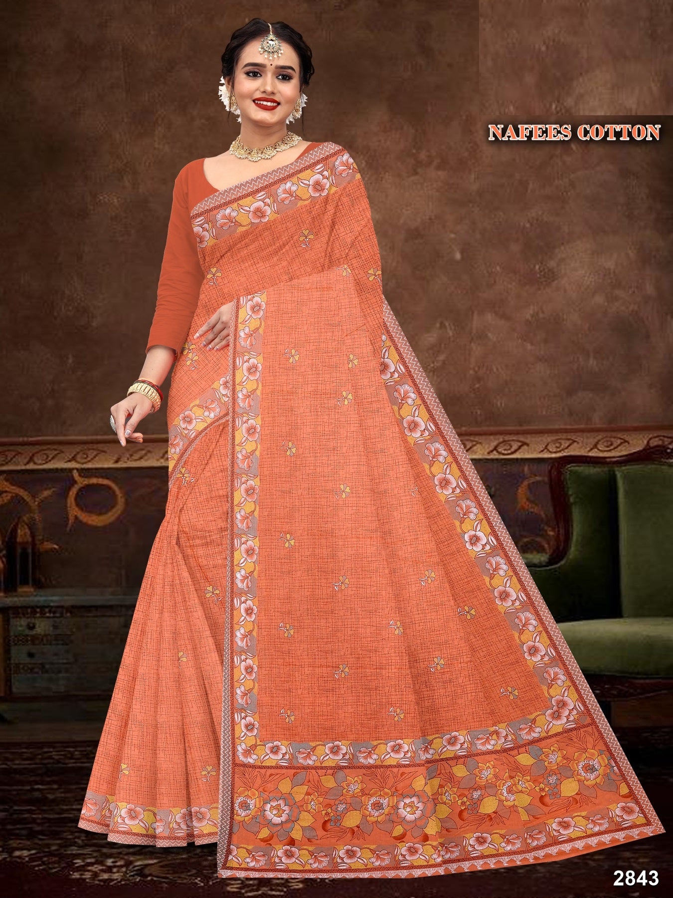 Nafees Pure Cotton Print Saree Set of 8 – M.R. Saree Emporium