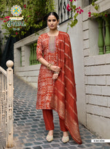 Payal Vol-05 Straight Kurti Pant Dupatta 8 PCS Set – M.R. Saree Emporium